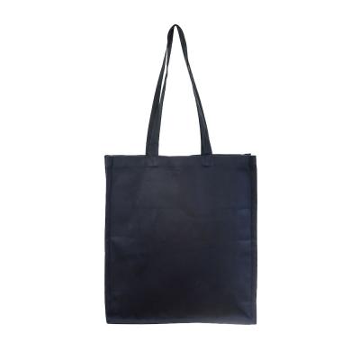 Image of 7oz Black Cotton Bag with Gusset