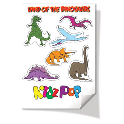 Image of A7 Sized White Vinyl Sticker Sheets