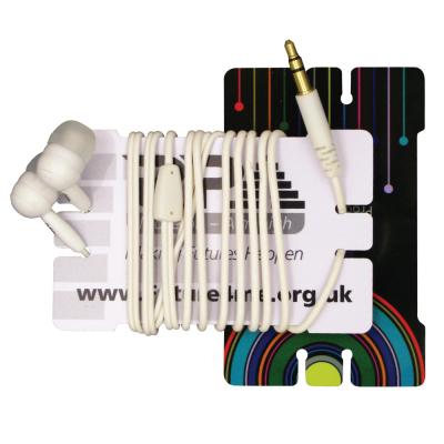 Image of Plastic Earphone Winder Cards