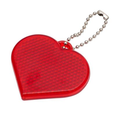 Image of Heart Hard Reflective Keyrings