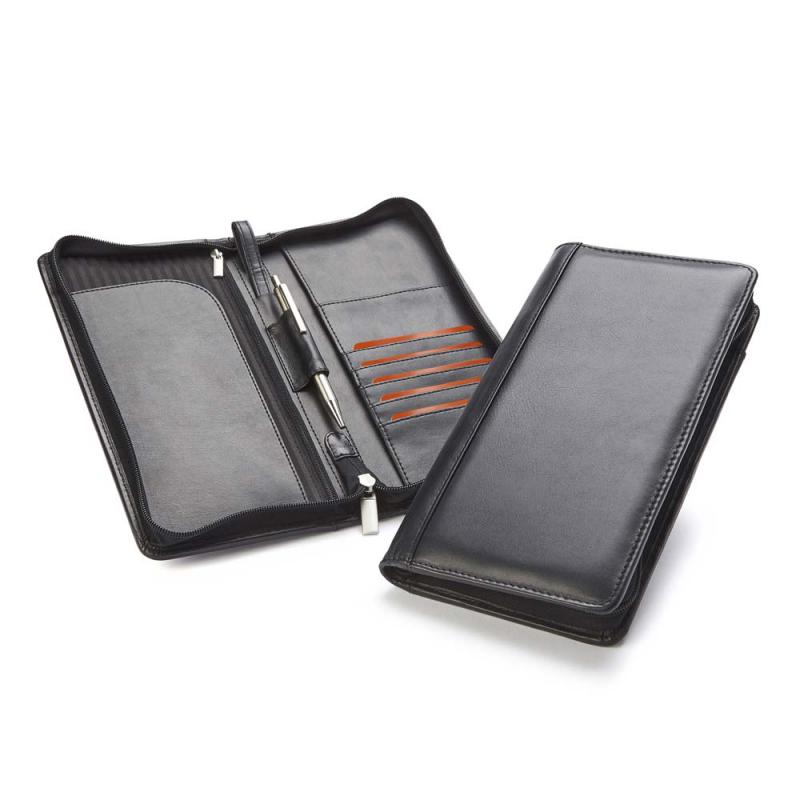 Image of Sandringham Nappa Leather Zipped Travel Wallet