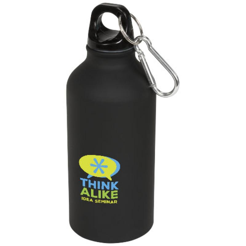 Image of Oregon 400 ml matte sport bottle with carabiner